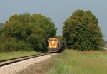 BNSF loaded coal train on KRR